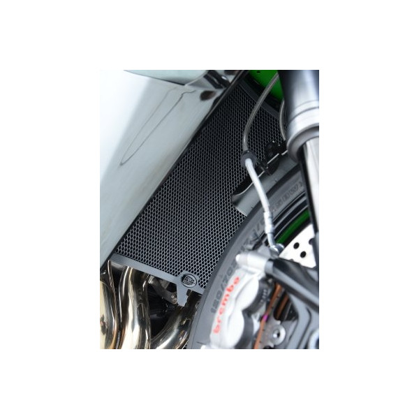 R&G RADIATOR GUARD BLACK KAWASAKI NINJA H2 & H2R